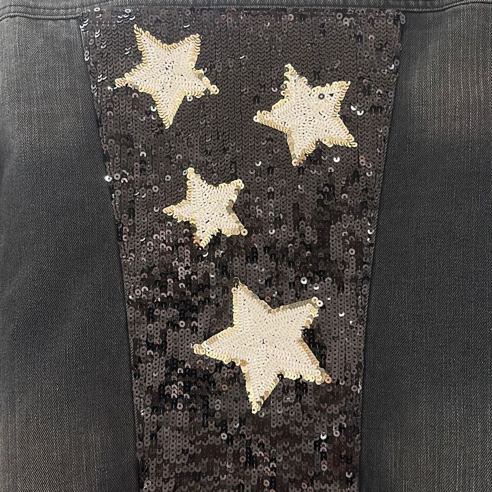 Sequin denim jacket - Picture 2 of 4